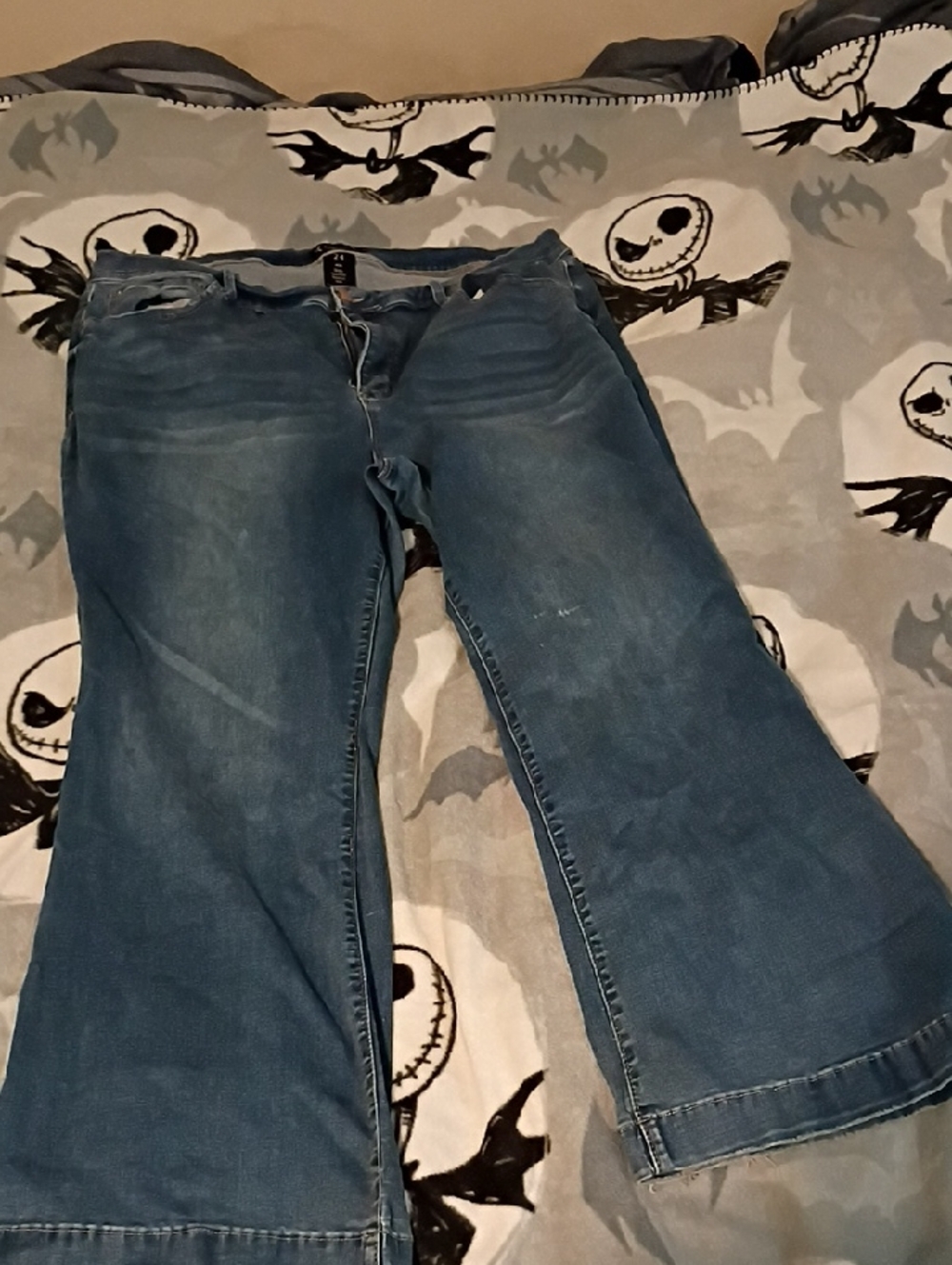 Nanette Lepore Denim Boot-Cut Jeans in Medium Blue